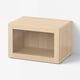BESTÅ Shelf unit with glass door, white stained oak effect/Sindvik white stained oak eff clear glass, 60x42x38 cm