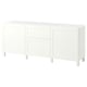 BESTÅ Storage combination with drawers, white/Pipmakare white, 180x42x75 cm
