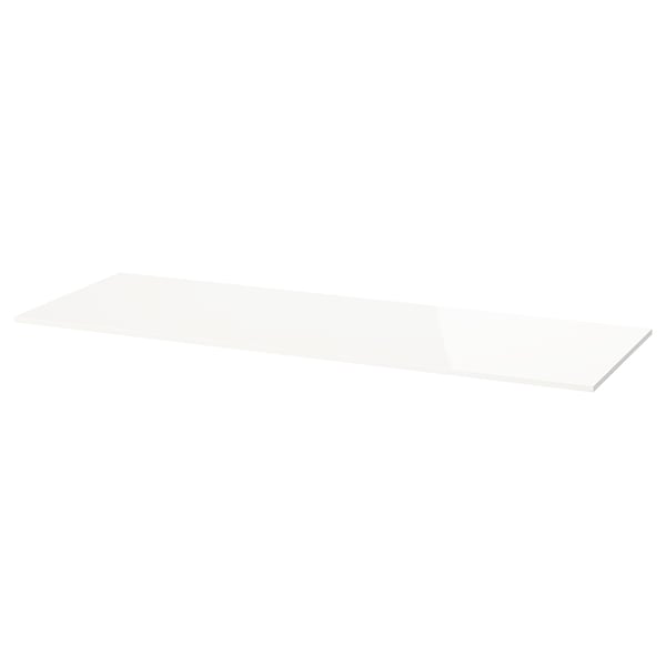 BESTÅ Top panel, high-gloss white, 120x42 cm