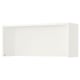 BILLY white bookshelf, simple design, rectangular shape, made of particleboard and foil, wall-mountable.