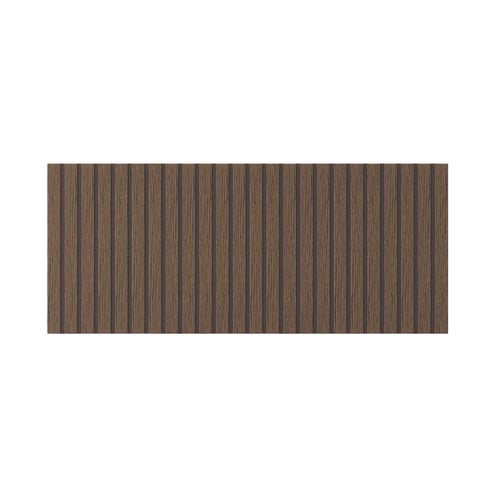 BJÖRKÖVIKEN dark oak veneer drawer front, sleek and natural, rectangular design.