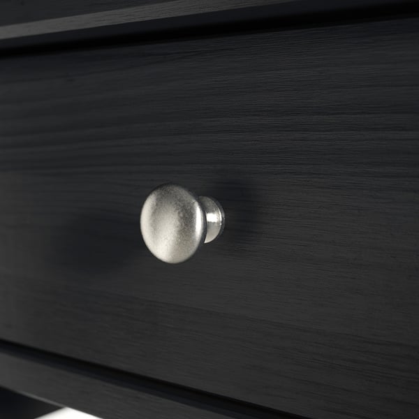 BLÄSTÅSEN Bedside table, black, 50x37x76 cm