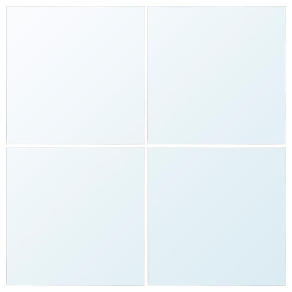 BLODLÖNN mirrors in white grid, combinable.