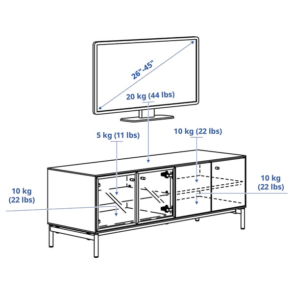 Illustration with measurements for the product: BOASTAD.