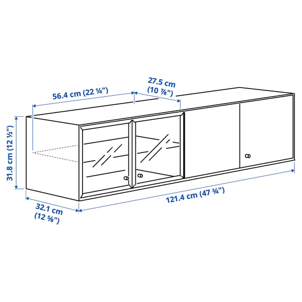 Illustration with measurements for the product: BOASTAD.