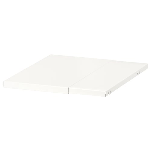 BOAXEL white shelf - sturdy, adjustable metal storage solution.