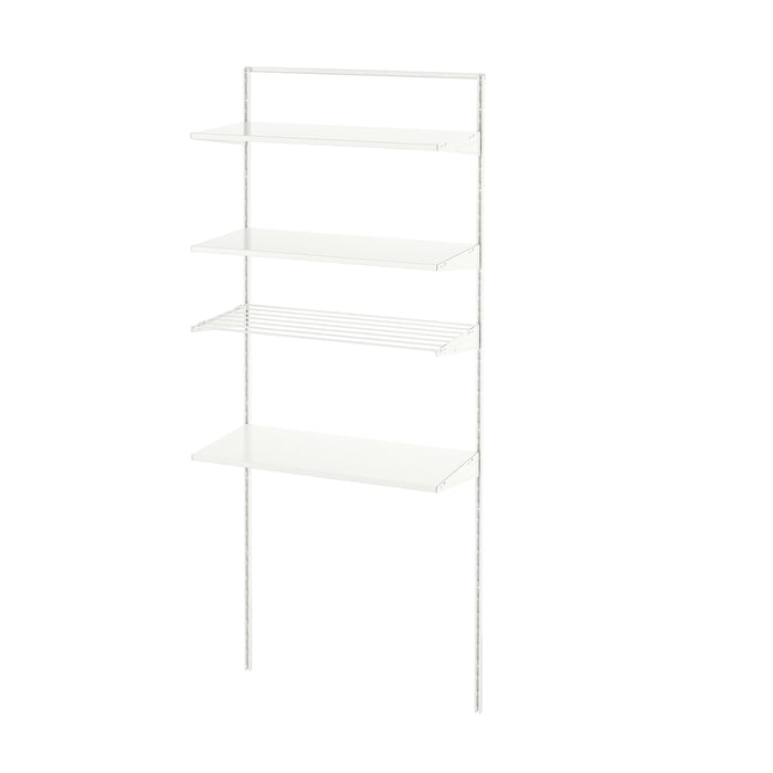 BOAXEL laundry combination, white/metal, 82x40x201 cm - IKEA Lithuania