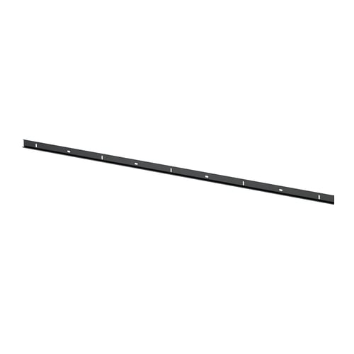 A BOAXEL mounting rail, grey, made of galvanised steel, designed to hang wall uprights straight.