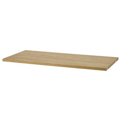 BOAXEL, light brown shelf, rectangular, simple design, wood-textured.