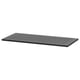 BOAXEL black metal shelf, sleek design, rectangular shape, sturdy storage solution.