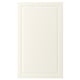 BODBYN white cabinet door, rectangular, traditional panel design, smooth lacquered surface.