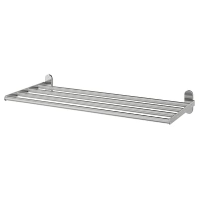 BROGRUND stainless steel wall shelf, sleek and minimalist design, ideal for bathroom storage.
