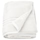 BROKGLIM white organic cotton towel, folded, plush, with elegant border.