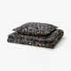 BRUDKRUSBÄR Duvet cover and pillowcase, black multicolour/floral pattern, 150x200/50x60 cm