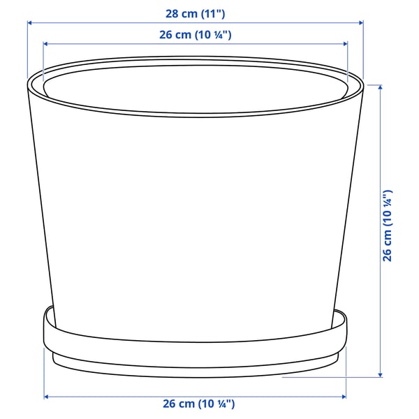 Illustration with measurements for the product: BRUNBÄR.