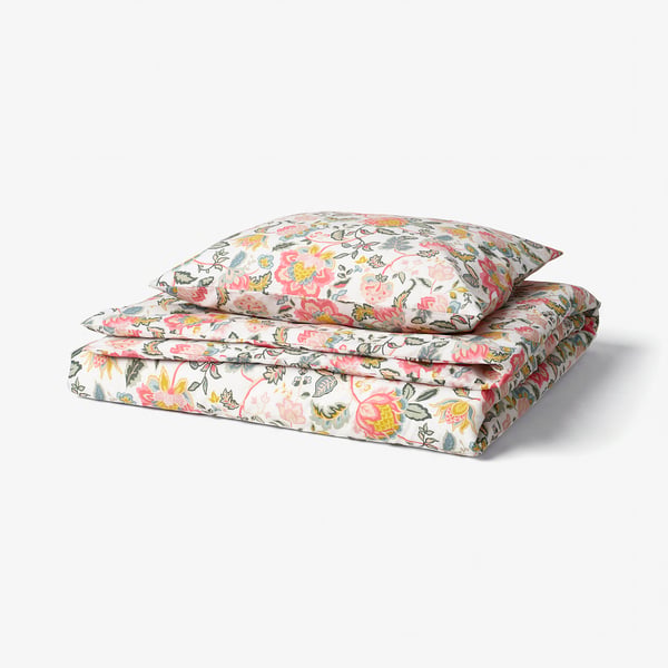 DAGGSALVIA Duvet cover and pillowcase, multicolour/floral pattern, 150x200/50x60 cm