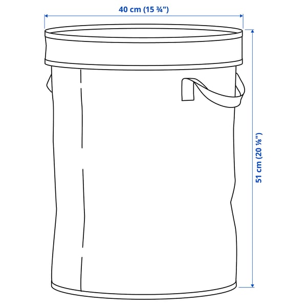 Illustration with measurements for the product: DIMPA.