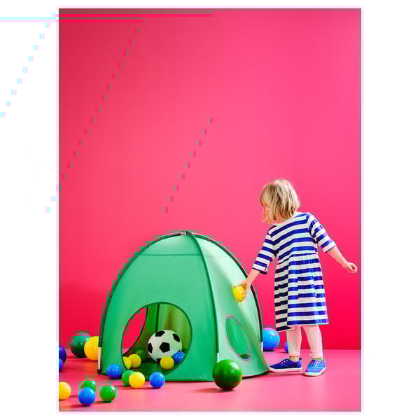 DVÄRGMÅS Children's tent, green