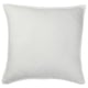 DYTÅG white linen cushion, rectangular with zip, textured.
