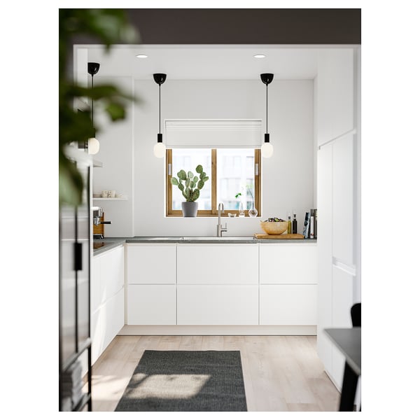 EKBACKEN Worktop, grey terrazzo effect/laminate, 246x2.8 cm