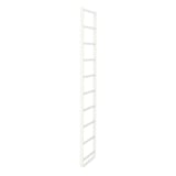 ELVARLI white metal shelving unit, adjustable shelves, minimalist design