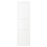 White ENKÖPING cabinet door, simple wooden texture design with three sections.