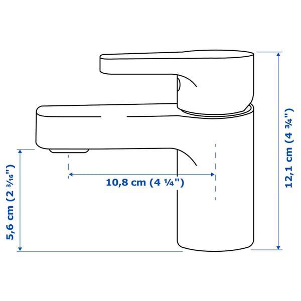 Illustration with measurements for the product: ENSEN.
