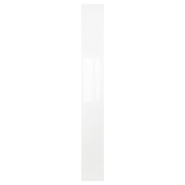 The FARDAL door in white, high-gloss, rectangular, with glossy finish and plastic foils.