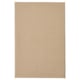 FINTSEN beige bath mat, rectangular, textured jute-like design, recycled polyester.