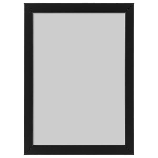 Black FISKBO picture frame, rectangular, simple design, safe for kids rooms.