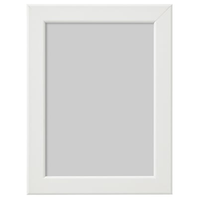 White FISKBO picture frame, rectangular, simple design.