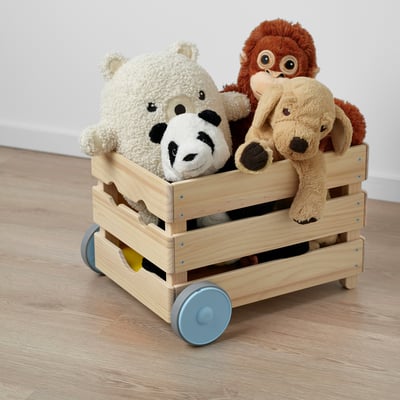 FLISAT Toy storage with wheels, 38x43x29 cm