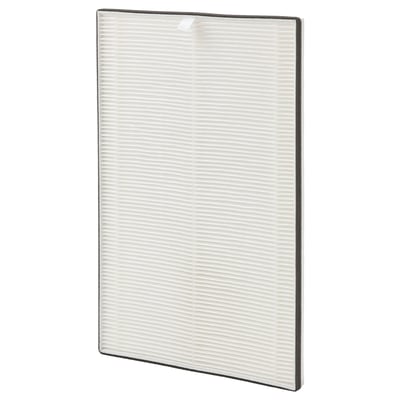 FÖRNUFTIG air philtre, white, rectangular, plastic frame, non-woven polypropylene.