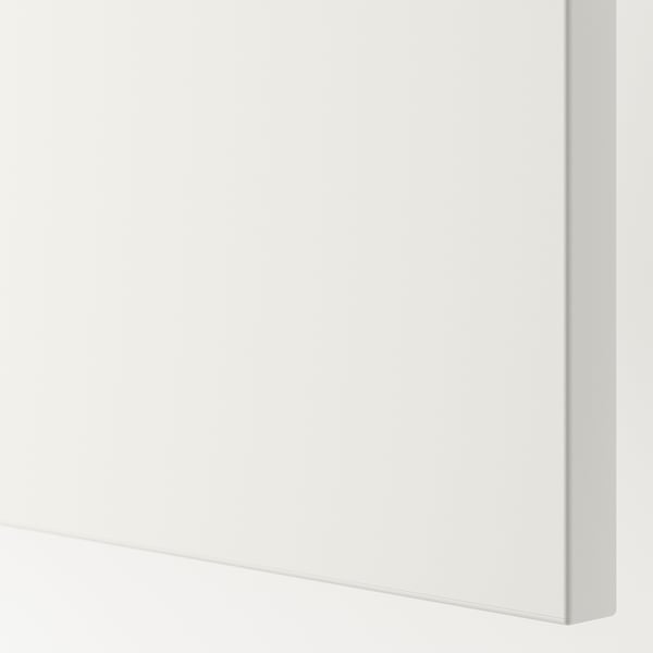 White platsa storage unit, sleek design, smooth finish. High-quality look with clean edges.