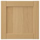 Fors oak cabinet door, warm, square, bevelled.