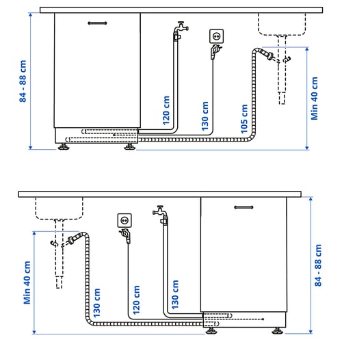 Illustration with measurements for the product: FRÖSLUNDA.