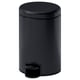 GANSJÖN Waste bin, black, 3 l