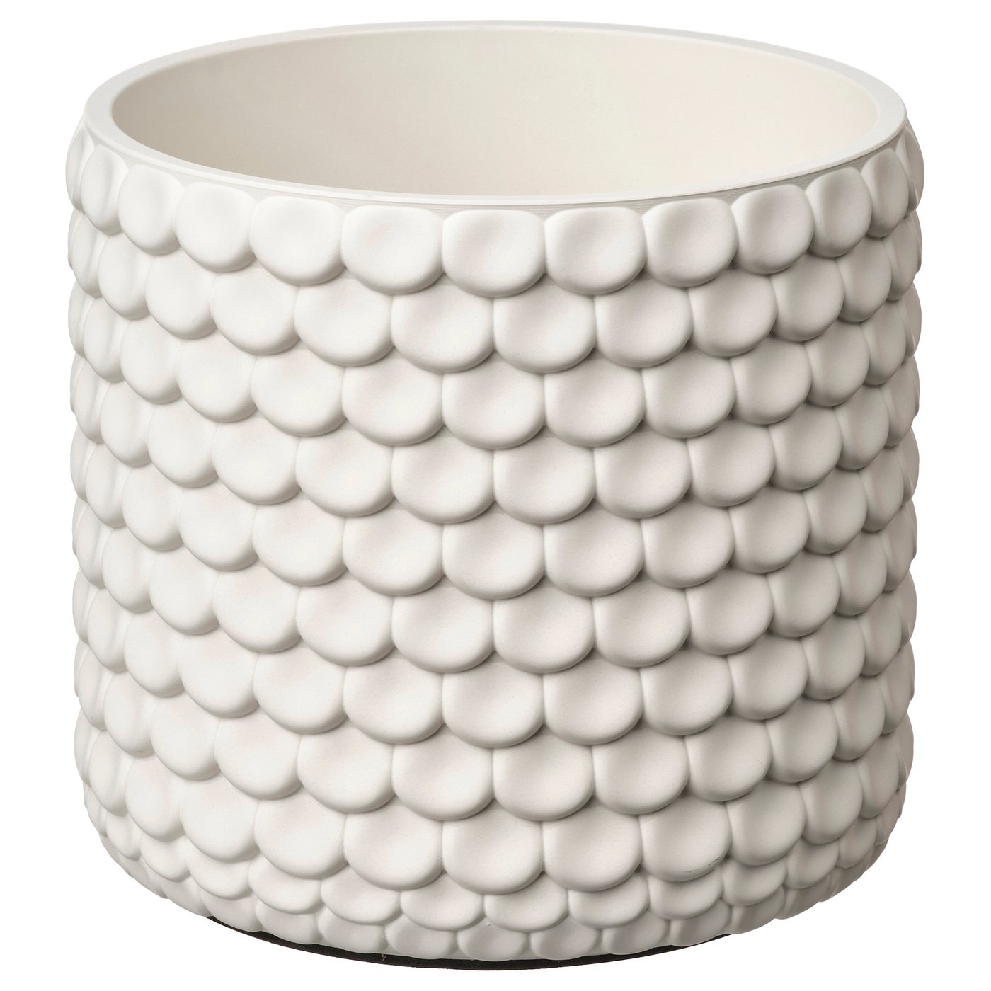 GLACIÄRBJÖRN Plant pot, white, 12 cm