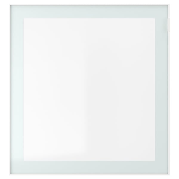 GLASSVIK frame: white, clear glass, square shape, modern design.