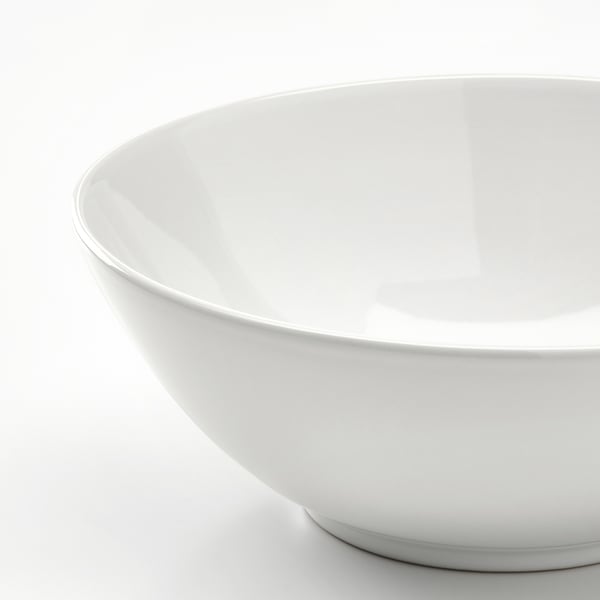 White dish, smooth edges.