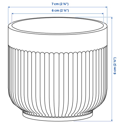 Illustration with measurements for the product: GRADVIS.