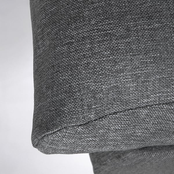 Soft, woven grey fabric close-up, showcasing high-quality texture and comfort. Close-up of high-quality, grey fabric with a soft, woven texture.