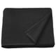 Black GULVIAL towel, rectangular, 100% cotton, folded.