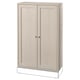 HAVSTA wooden cabinet with double doors, rustic finish, clean lines, round knobs.