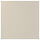 Displays a beige HAVSTORP kitchen cabinet in a square shape with smooth, clean lines and a modern design, made from acrylic-painted fiberboard.