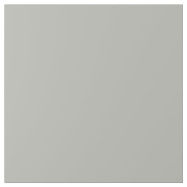 HAVSTORP light grey kitchen cabinet door, rectangular shape, smooth acrylic painted fiberboard.