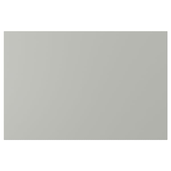 A light grey rectangular HAVSTORP kitchen cabinet door with a smooth, clean design.