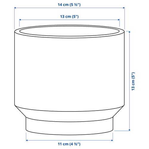 Illustration with measurements for the product: HONUNGSPALM.