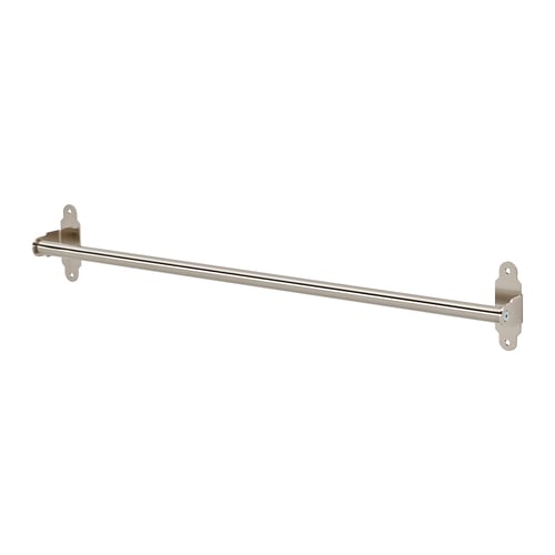HULTARP stainless steel towel rail, sleek design, wall-mounted, dual brackets.