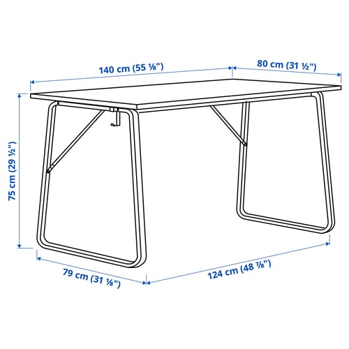 Illustration with measurements for the product: HUVUDSPELARE.